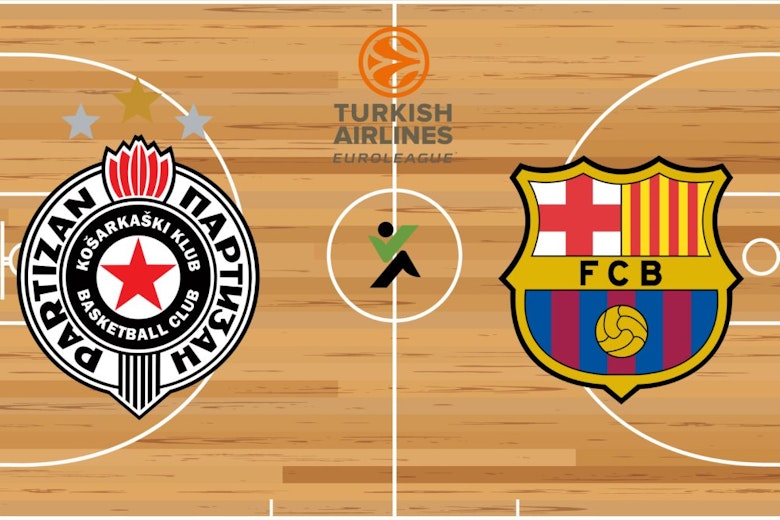 Partizan vs Barcelona Villeurbanne Euroliga kosárlabda